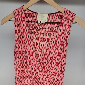 Kate Spade Red and Pink Floral Dress M